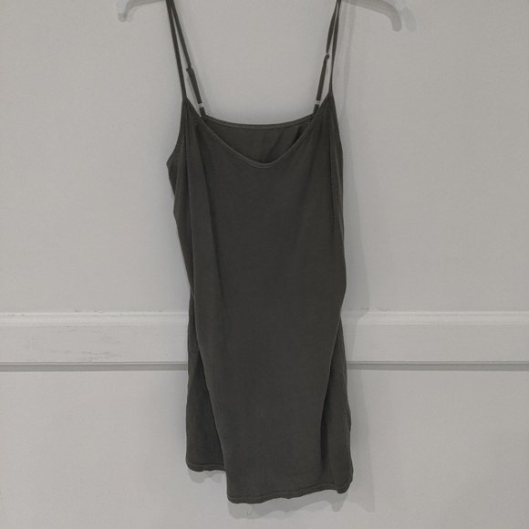 DEFECT Splendid Women's Vintage Olive Layering Cami-top Size Medium B214 - Picture 1 of 2